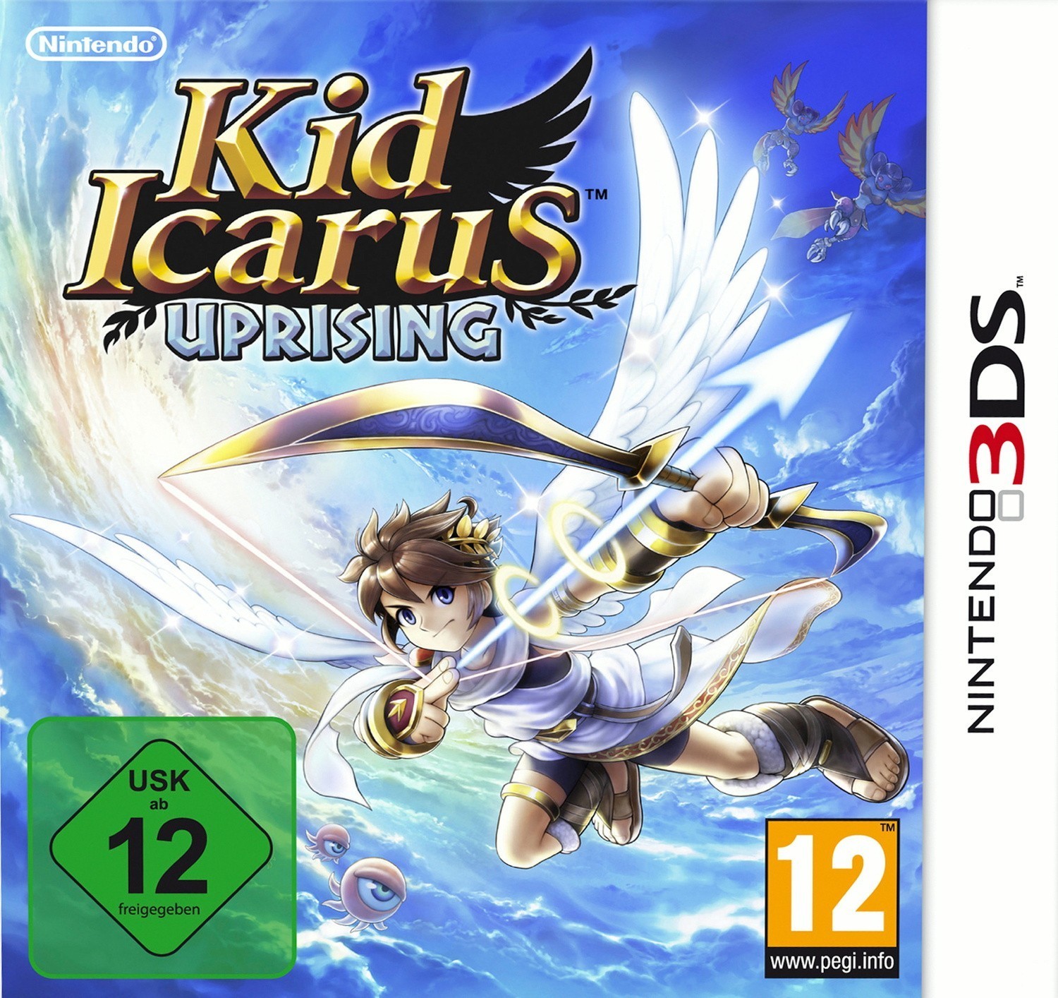 Дс на английском. Kid Icarus Uprising. Пит из игры Nintendo 3ds «Kid Icarus: Uprising». Малыш Икар: восстание 3ds. Hikari Shinwa: Palutena no Kagami Famicom.